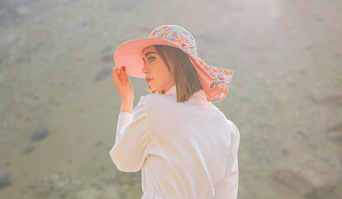 کلاه پشت پیلی دار