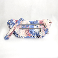 کیف کمری برگ صورتی آبی 5