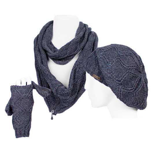 سه تکه آران طرح لوزی 1-ZIP