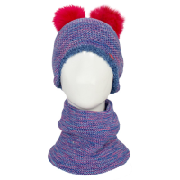 دو تکه طرح لیس لیس نخ هفت رنگ banafsh