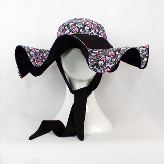 کلاه چین دار قلب پلنگی ghalbi1