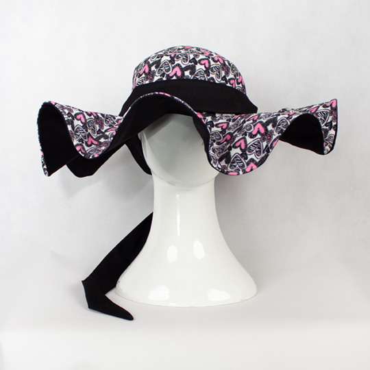 کلاه چین دار قلب پلنگی ghalbi2