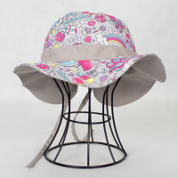 کلاه بچگانه پشت پرچ دار طرح تک شاخ kids7