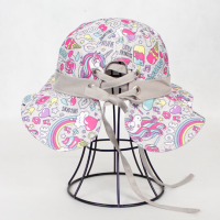 کلاه بچگانه پشت پرچ دار طرح تک شاخ kids7