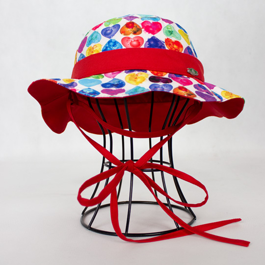 کلاه نقاب دالبر دار طرح قلب رنگی kids3