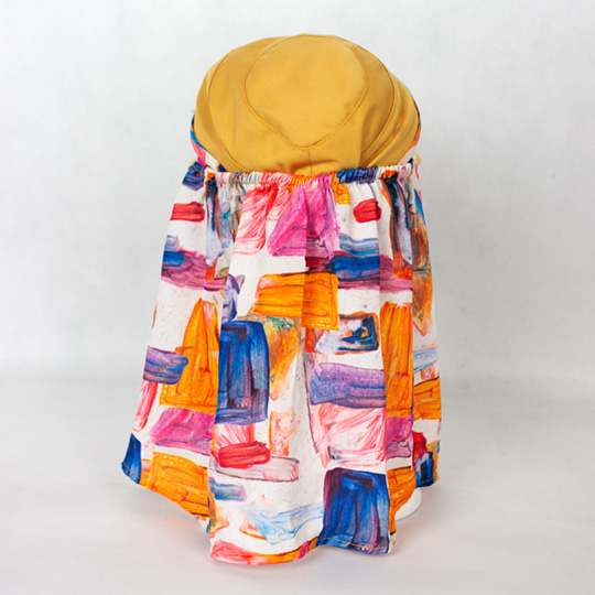 کلاه کلن رو طرح مستطیل رنگی kolah-roosari2