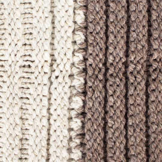 شال رینگی بافت درشت kerem-shokolati2