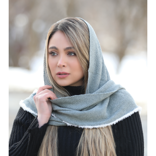 شال حاشیه خز 3