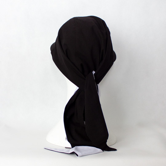 کلاه پشت گره‌ای  مشکی سفید gere2-3