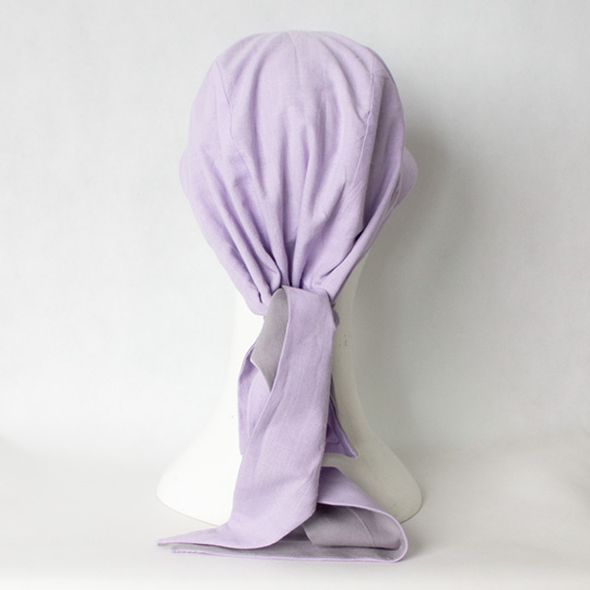 کلاه پشت گره‌ای یاسی طوسی روشن gere7-3