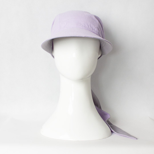 کلاه پشت گره‌ای یاسی طوسی روشن gere7-1