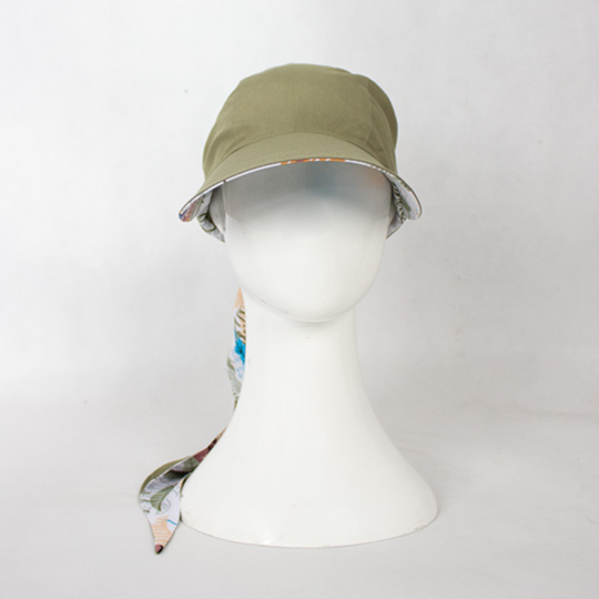 کلاه پشت گره ای طرح هاوایی سفید posht-gere2-4