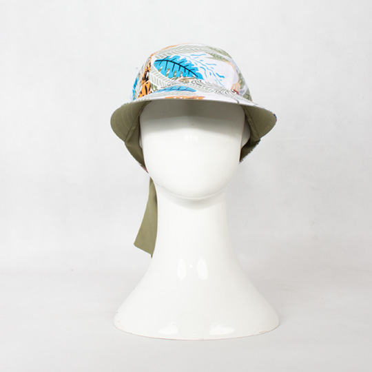 کلاه پشت گره ای طرح هاوایی سفید posht-gere2-1