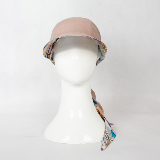 کلاه پشت گره ای طرح هاوایی سفید posht-gere5-4