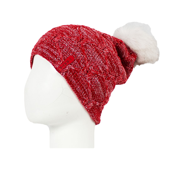 کلاه پوم‌دار bache-ghermez-sefid