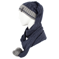 شال کلاهی دو رنگ مارپیچ sormei toosi