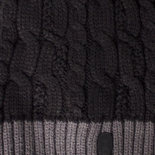 شال کلاهی دو رنگ مارپیچ meshki-toosi2