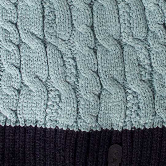 شال کلاهی دو رنگ مارپیچ abi2