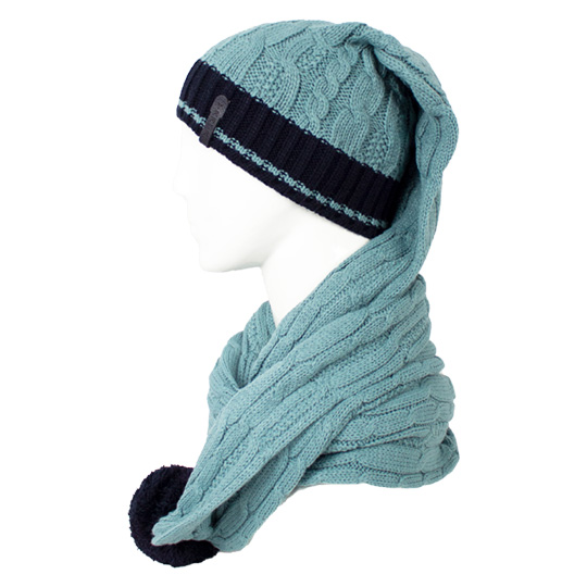 شال کلاهی دو رنگ مارپیچ abi