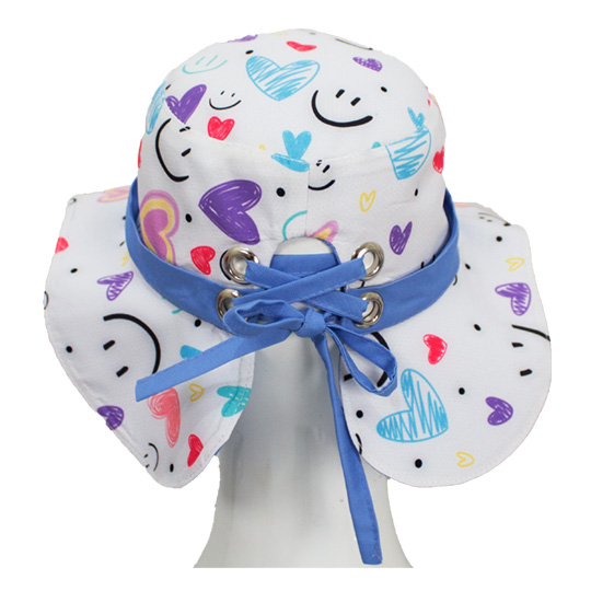 کلاه بچگانه پشت پرچ دار طرح لبخند 12-1