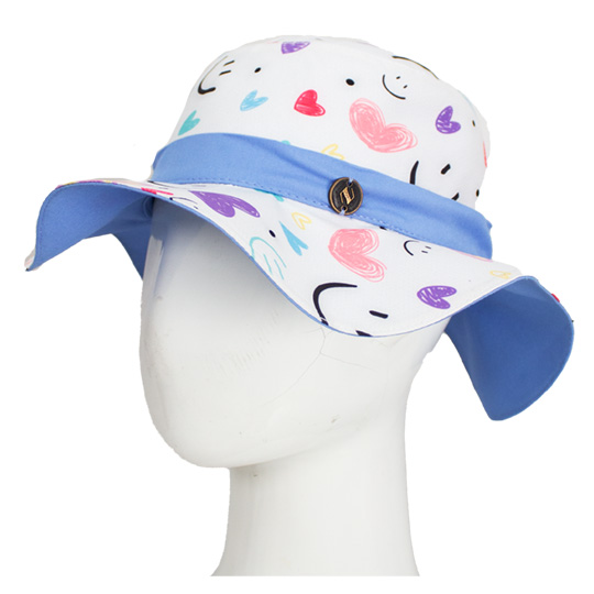 کلاه بچگانه پشت پرچ دار طرح لبخند 12-2