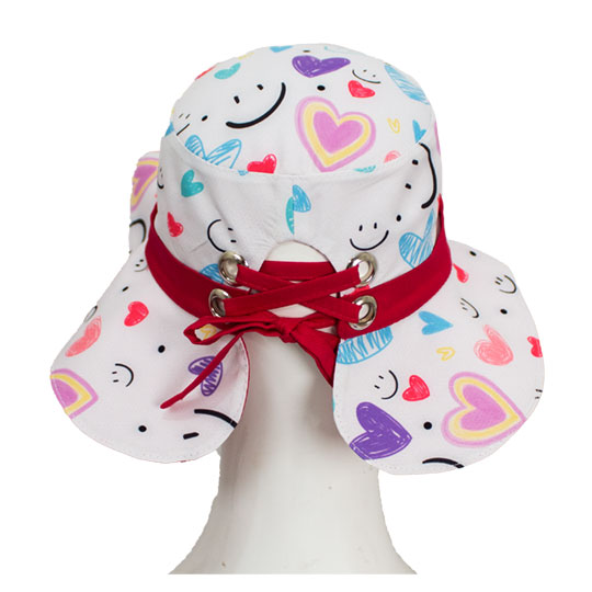 کلاه بچگانه پشت پرچ دار طرح لبخند 10-2