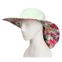 کلاه پشت پیلی دار گل صورتی 3 2posht pili