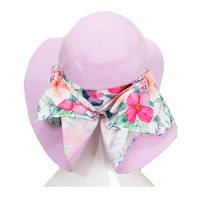 کلاه پاپیون بندی گل صورتی گلبهی 10 2