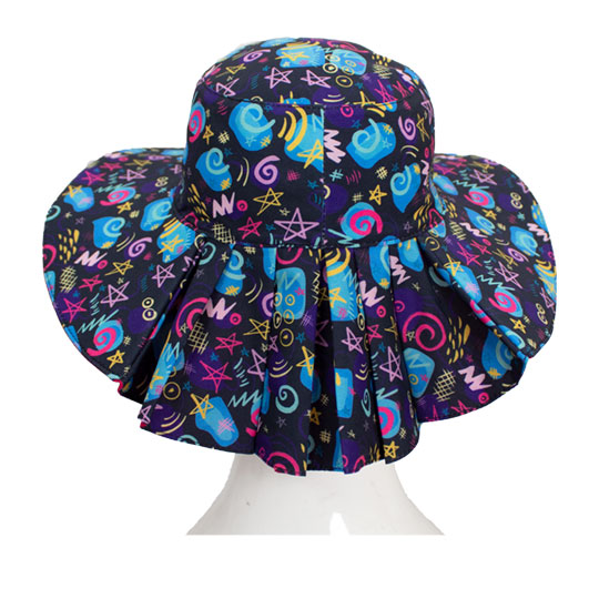 کلاه بچگانه پشت پیلی دار طرح ستاره 1-2