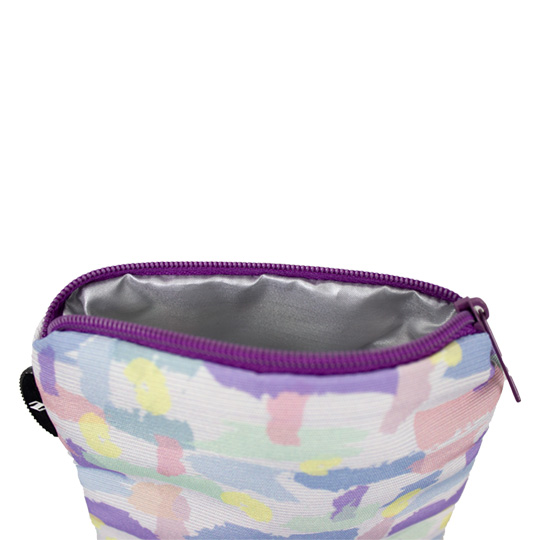 کیف جیبی طرح آبرنگی راه راه بنفش 2-2