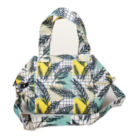 کیف رو دوشی طرح برگ مربع 2 2