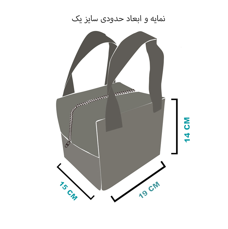 کیف رودوشی مثلث بنفش سایز-یک-دمو