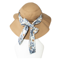 کلاه پشت پاپیونی برگ آبی 1band dar