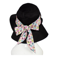 کلاه پشت پاپیونی گل ریز 4band dar