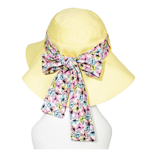 کلاه پشت پاپیونی گل ریز 4-2band-dar