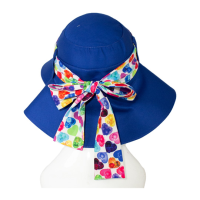 کلاه پشت پاپیونی قلب رنگی 6 band dar