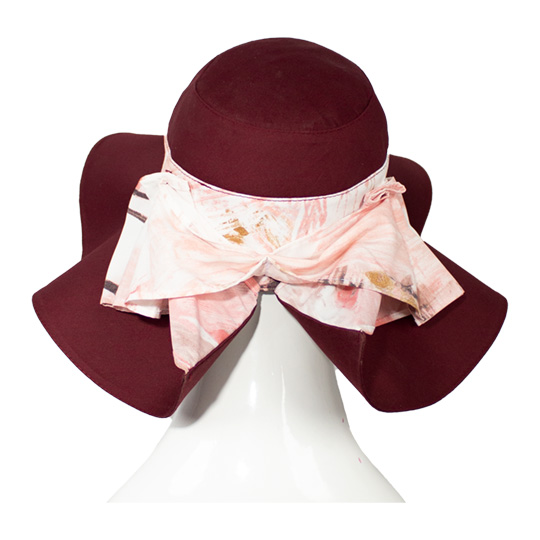 کلاه پاپیون بندی طرح آبرنگی 5-2dalbor