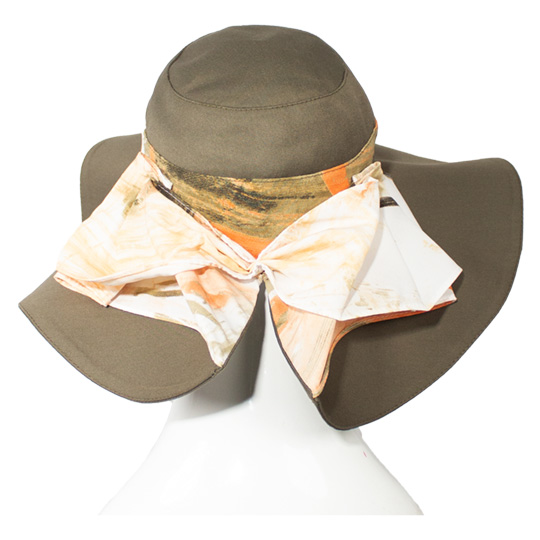 کلاه پاپیون بندی طرح آبرنگی 3dalbor