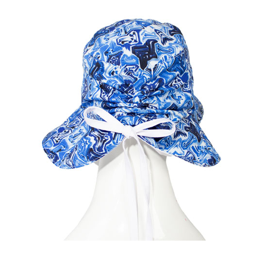 کلاه دراپه آبرنگی آبی 4-2derape