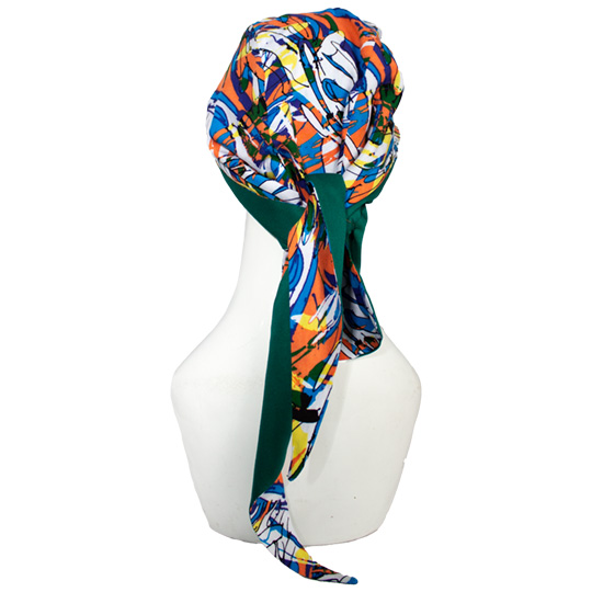 کلاه گره ای هاوایی سفید 2-2neghab