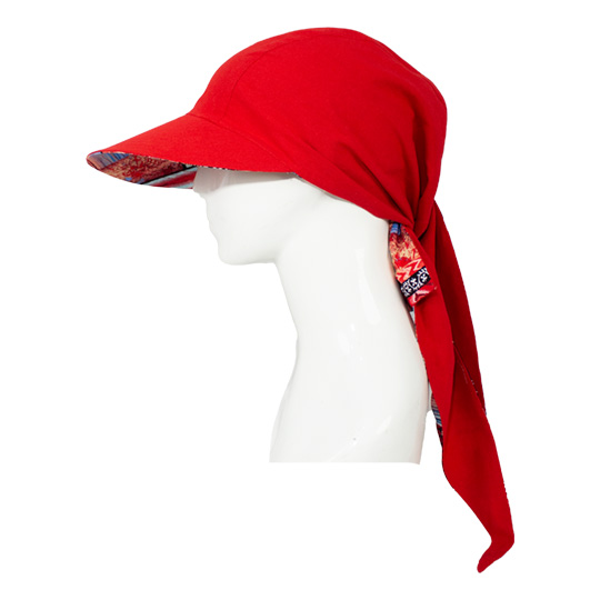 کلاه گره ای آبرنگی قرمز 11-3neghab