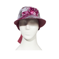 کلاه گره ای طرح هاوایی بنفش 6nrghab