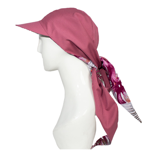 کلاه گره ای طرح هاوایی بنفش 6-3neghab