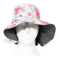 کلاه پشت پیلی و پرچی گل صورتی 1 2posht papion