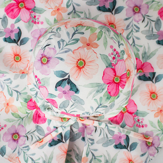 کلاه پشت پیلی و پرچی گل صورتی 1-3posht-papion