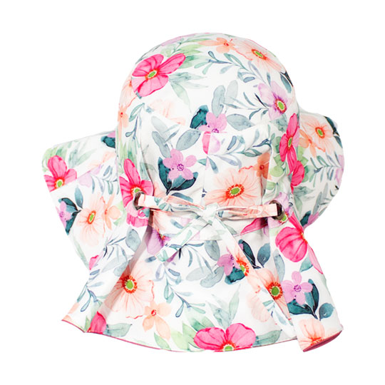 کلاه پشت پیلی و پرچی گل صورتی 15-2poshtpapion