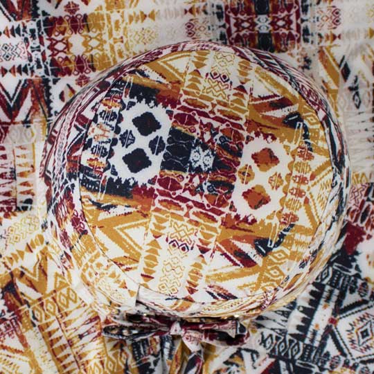 کلاه پشت پیلی و پرچی طرح خشتی 3-3posht-papion