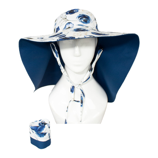 کلاه لب بلند گل رز آبی 8posht-boland