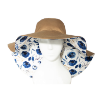 کلاه لب بلند گل رز آبی 1 2pasht boland