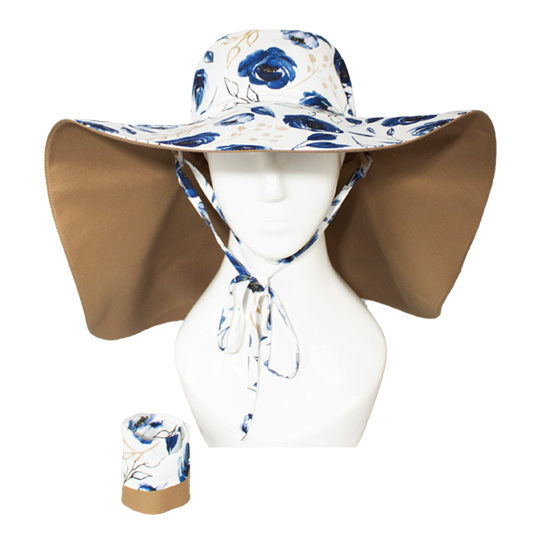 کلاه لب بلند گل رز آبی 1-2pasht-boland